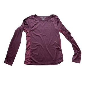 Threads 4 Thought Women's Maroon ReActive Long Sleeve Athletic Shirt Size Medium